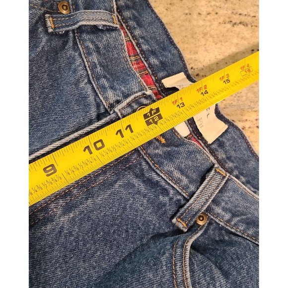 Vintage LL Bean Womens Size 16 P Relaxed Fit Plaid Cotton Lined Jeans Double L - Picture 4 of 16